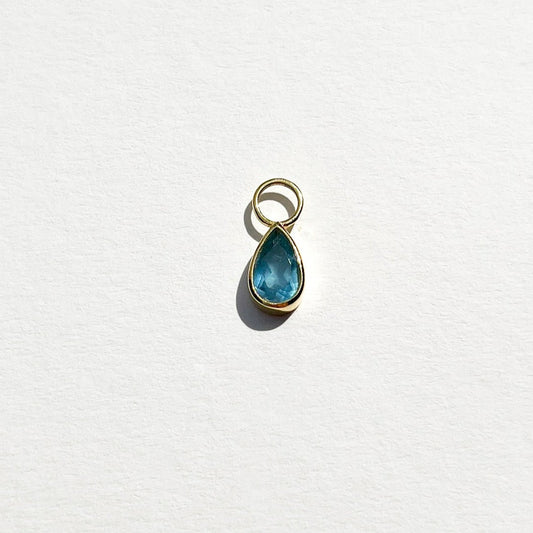 Earring Charms Aquamarine Cleo (Set: 2 Pieces)