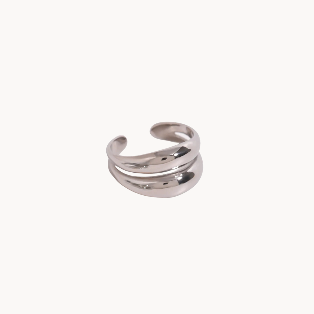 adjustable ring silver non tarnish