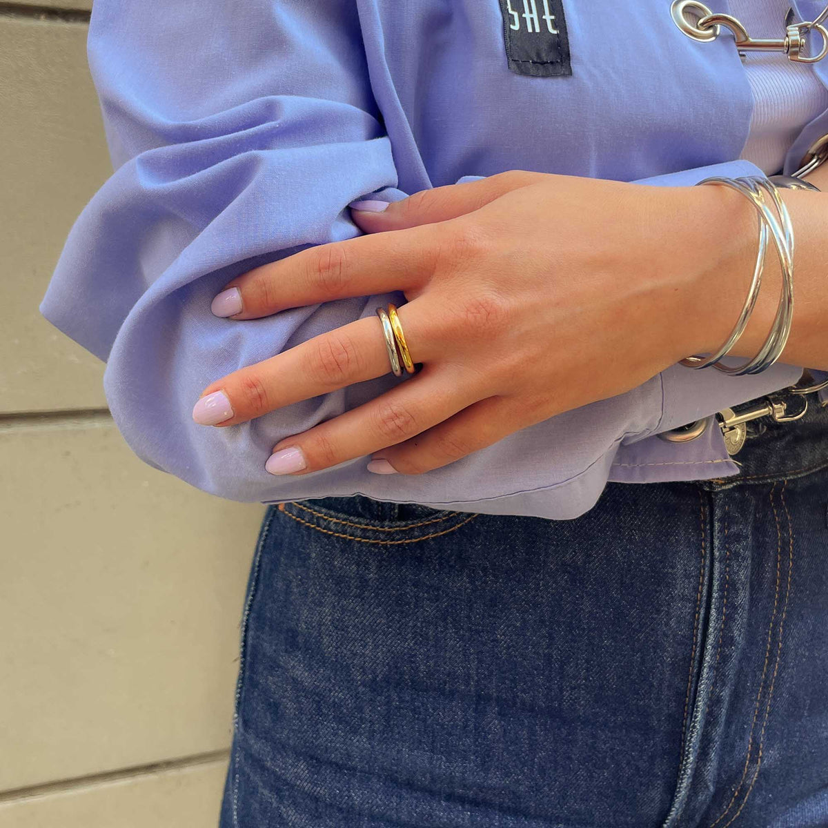 Bicolor Stacking Ring BRERA