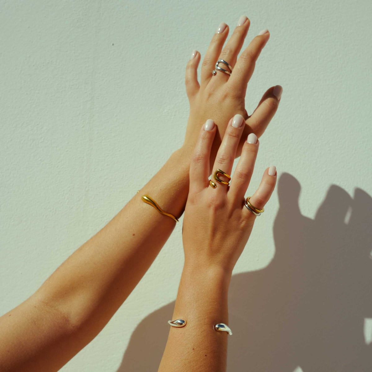 bicolor stacking ring scandi style