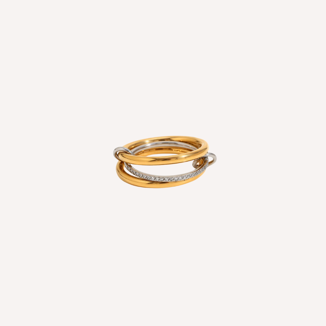 gold wave ring adjustable waterproof ring