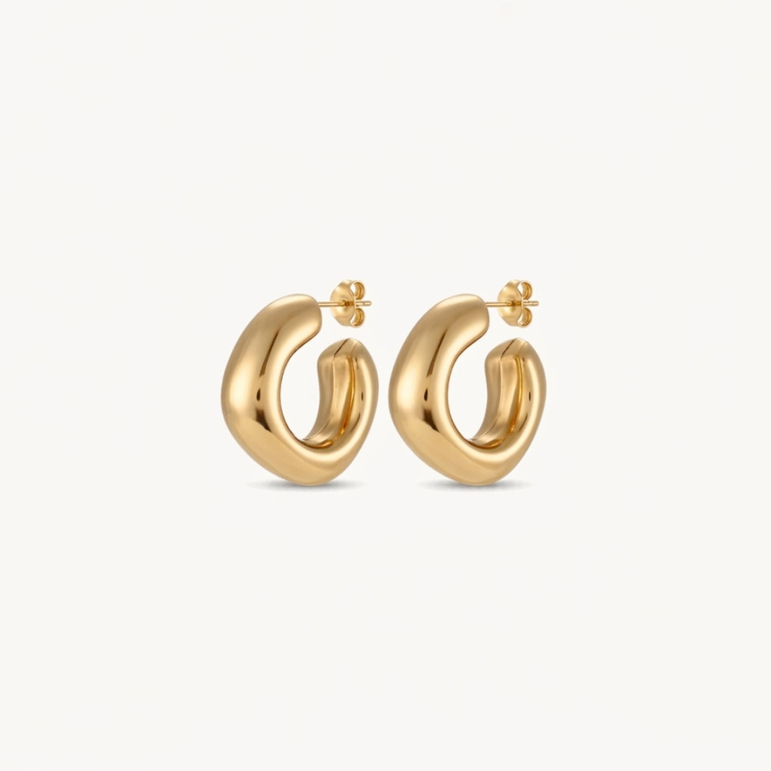 Chunky Hoops Gold FERN