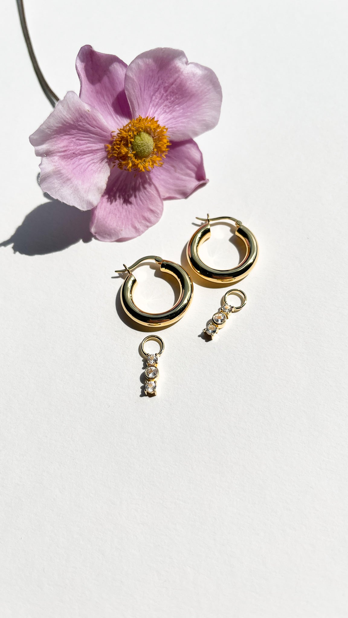hoop earrings anhaenger gold