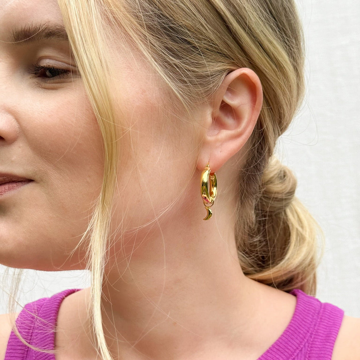 crescent moon charm mond anhaenger fuer hoop earrings anhaenger charms