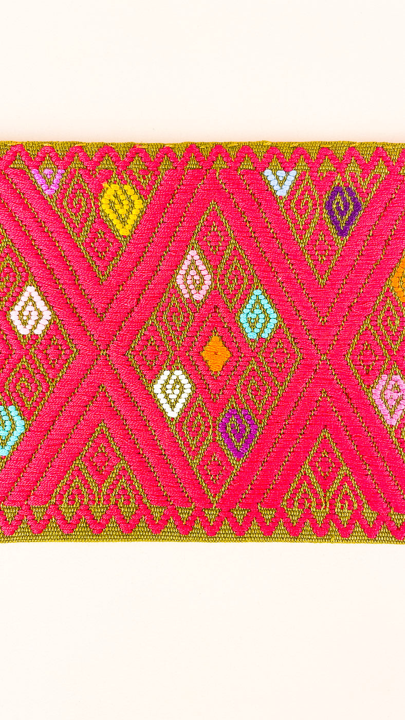 HANDCRAFTED MEXICAN POUCH OLIVE GREEN