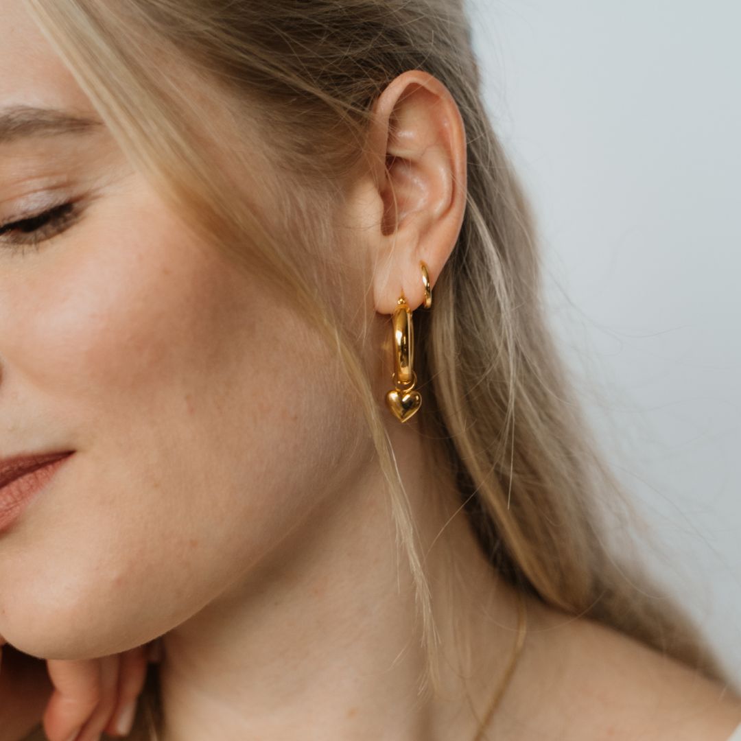herz earrings herz anhaenger gold anhaenger fuer hoop earrings