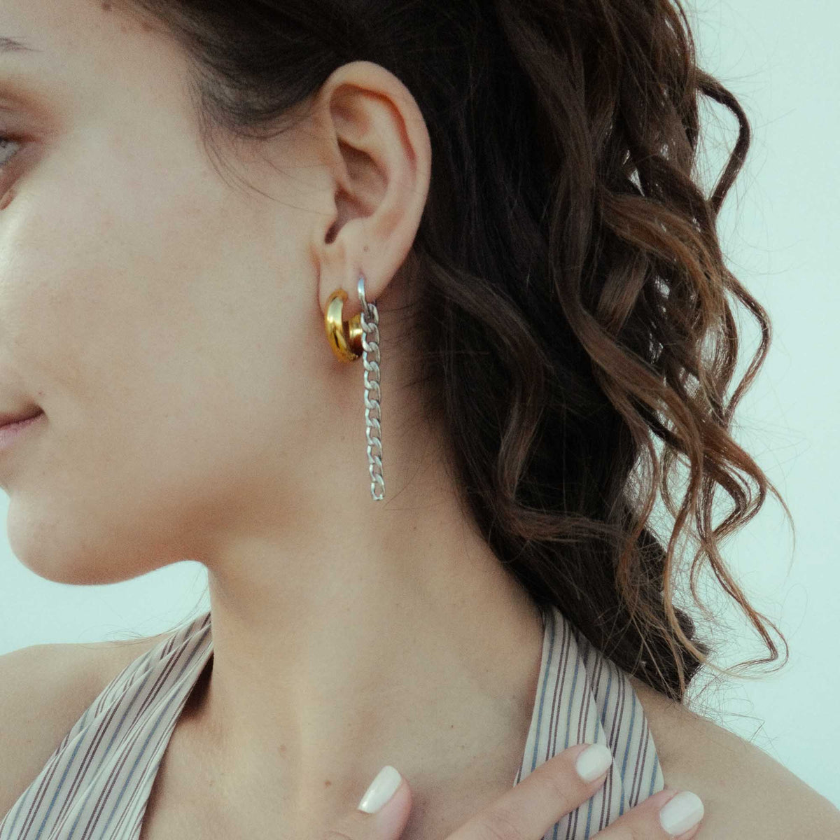 necklacenohrring ohrring mit necklace lang statement earrings
