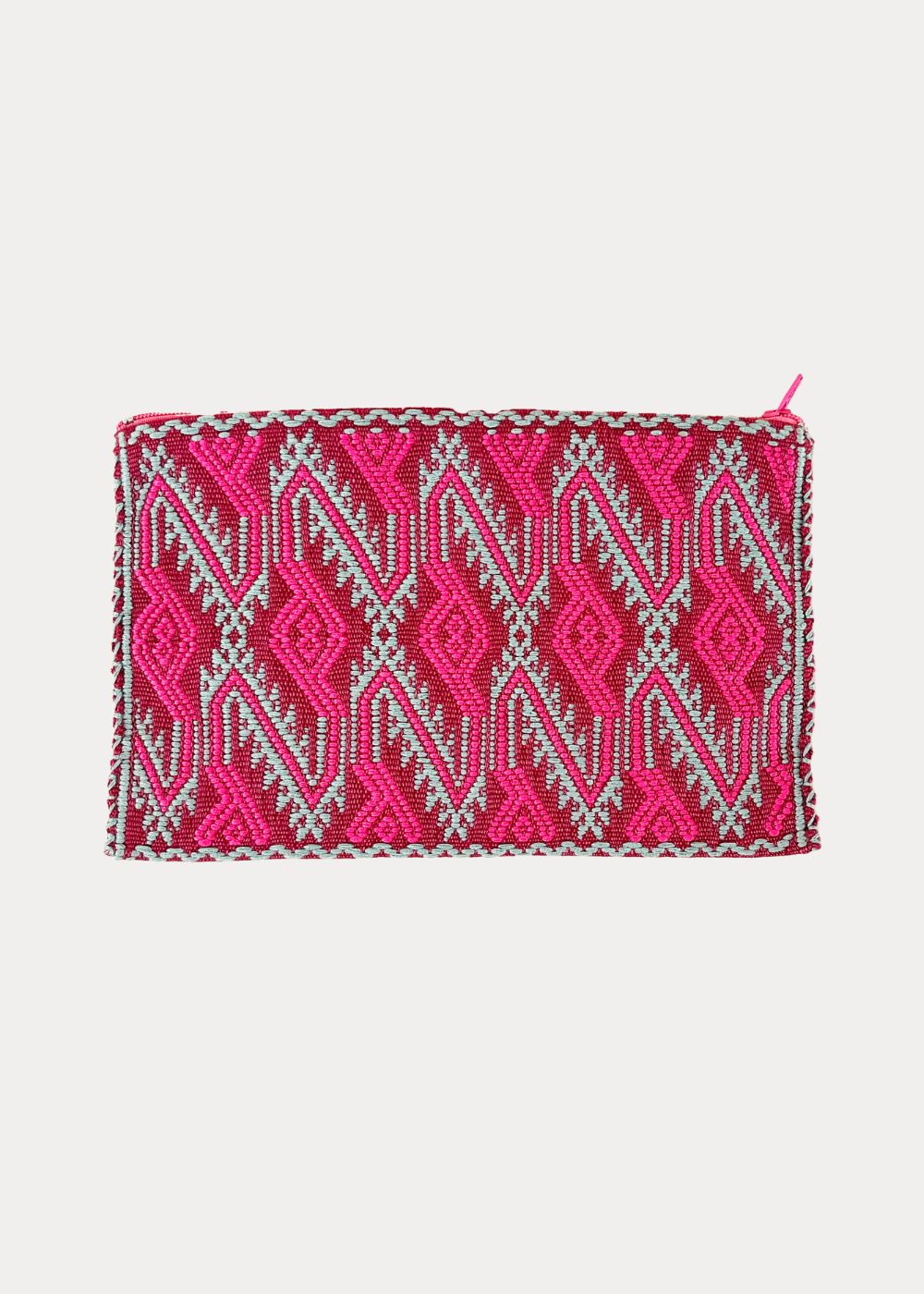 MEXICAN COSMETIC BAG HANDWOVEN ROSÉ