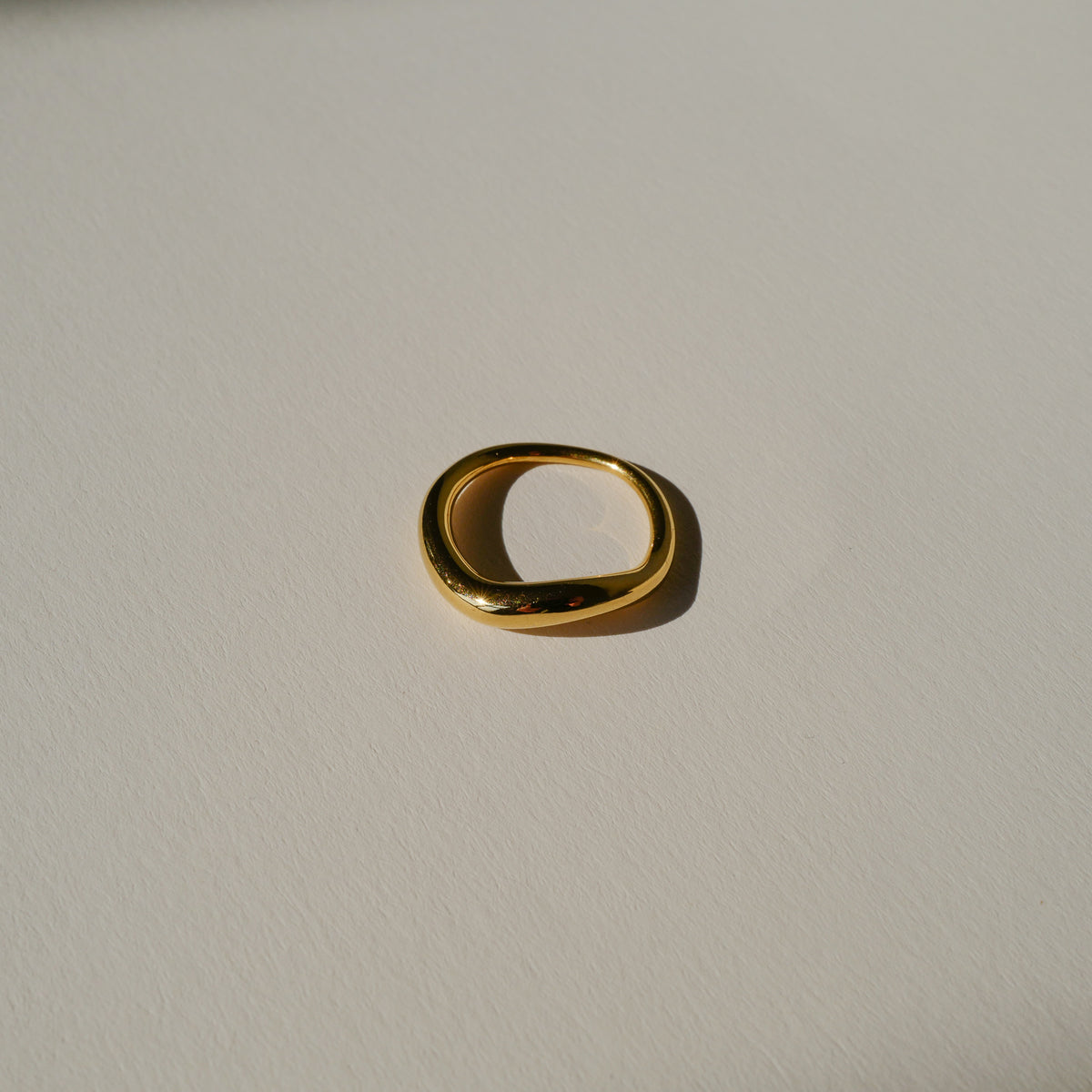 minimalistic non tarnish ring stainless steel ring gold