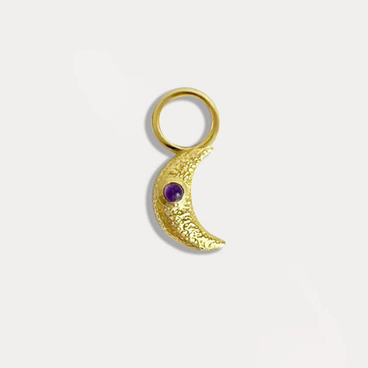 MOND-CHARMS AMETHYST FELIZ (SET: 2 STÜCK)