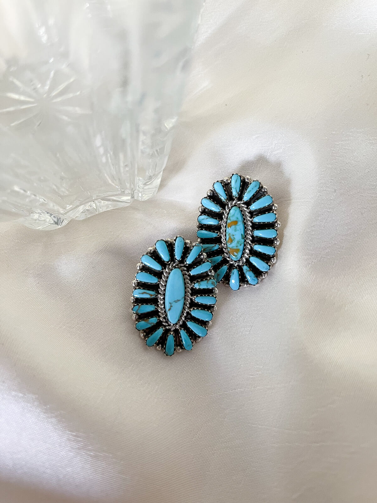navajo jewelry statement turquoise earrings