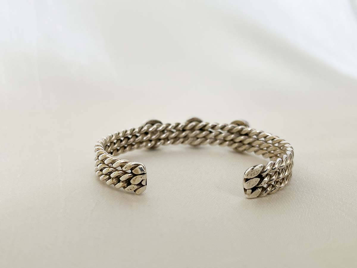 BRAIDED NAVAJO TURQUOISE BANGLE DOLI