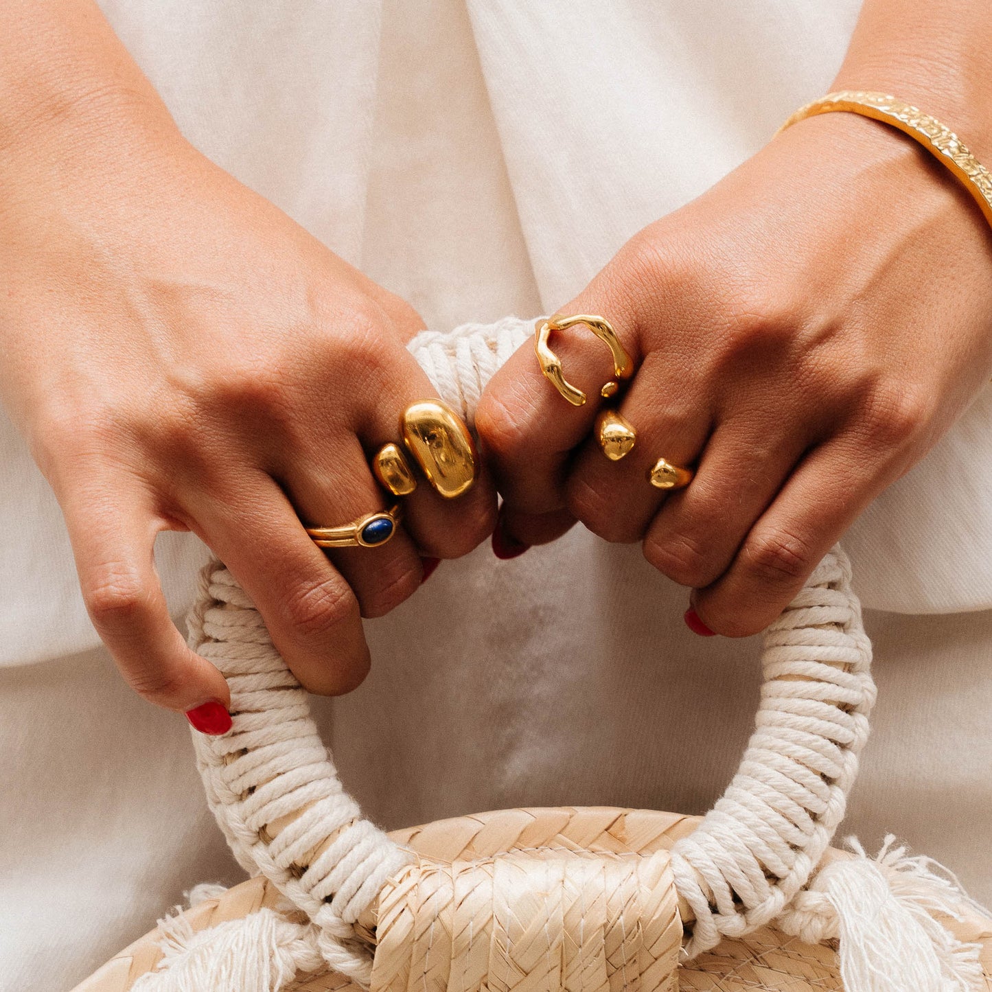 MÉRIDA Adjustable Ring Gold