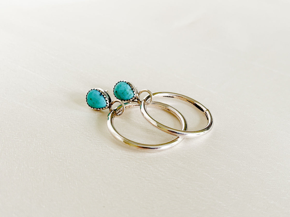 earrings silver echter tuerkis