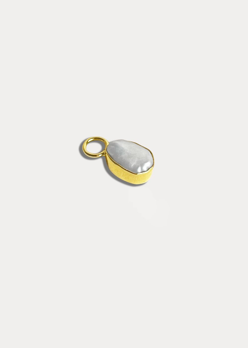 pearl earring charms gold vermeil necklace earrings for hoop earrings