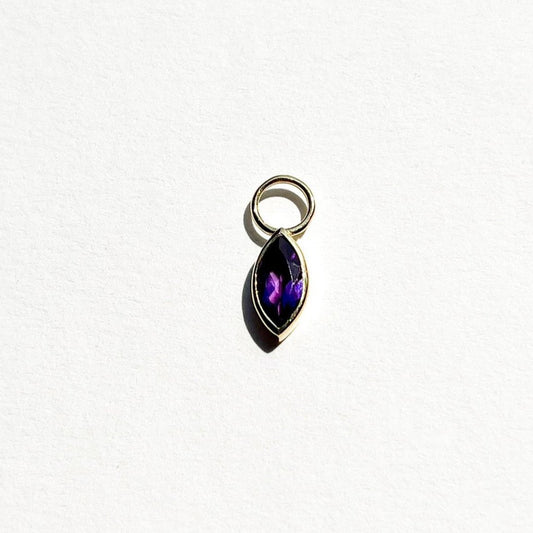MARQUISE AMETHYST CHARMS LUNA (SET: 2 STÜCK)