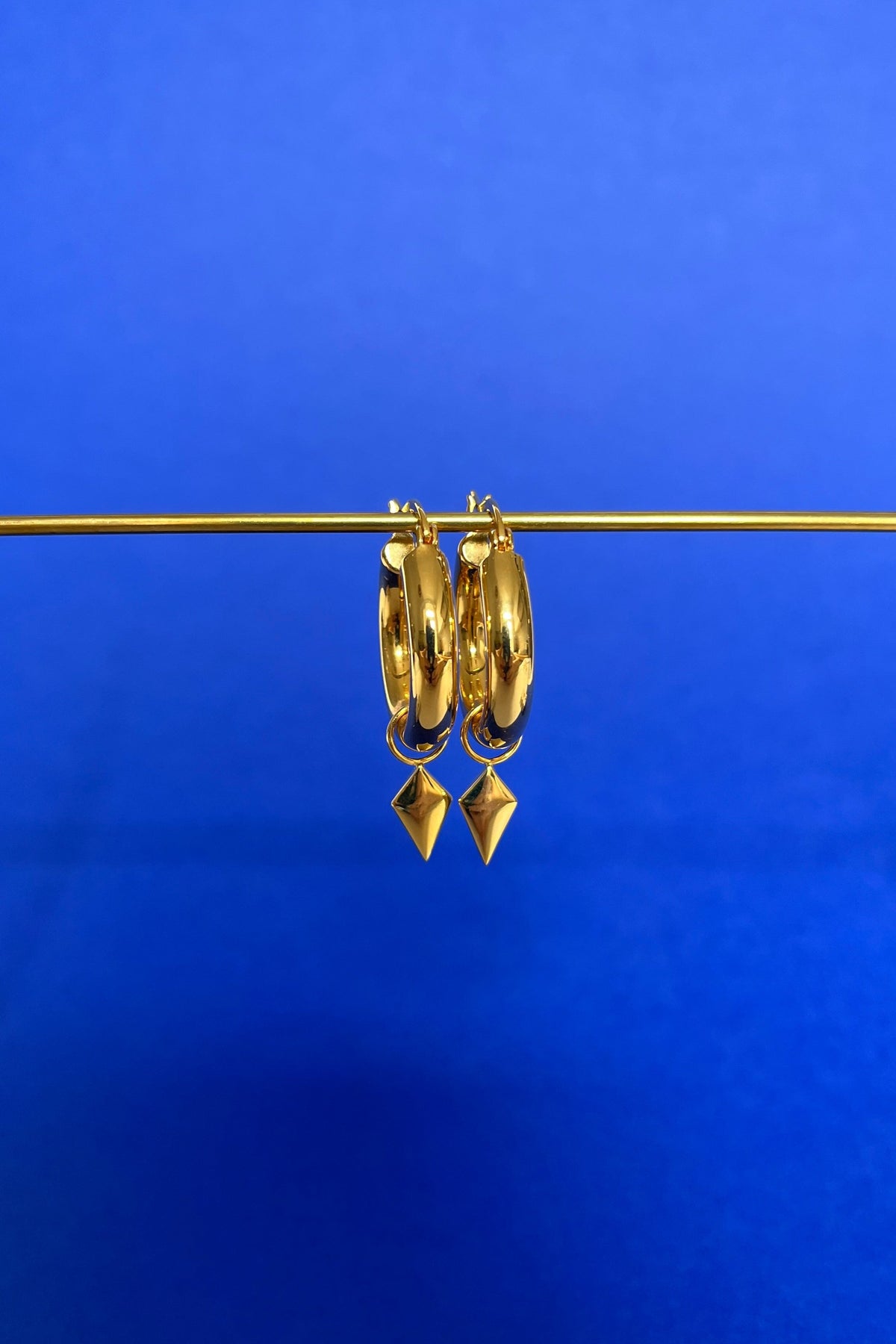 rhombus earrings gold rhombus earring charm for hoop earrings