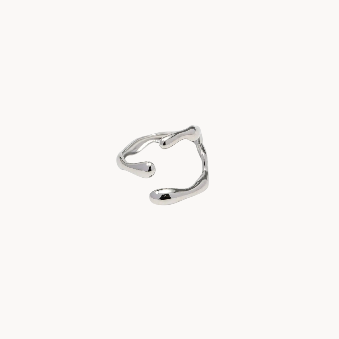 ring minimalistic adjustable stainless steela d e f deea