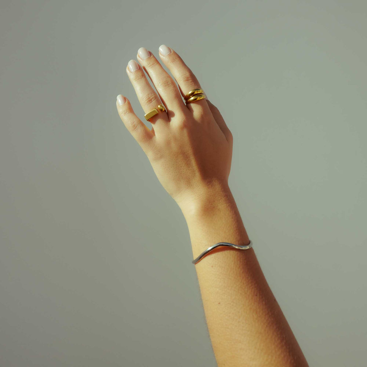 scandi style ring minimalistischer ring gold wasserfest