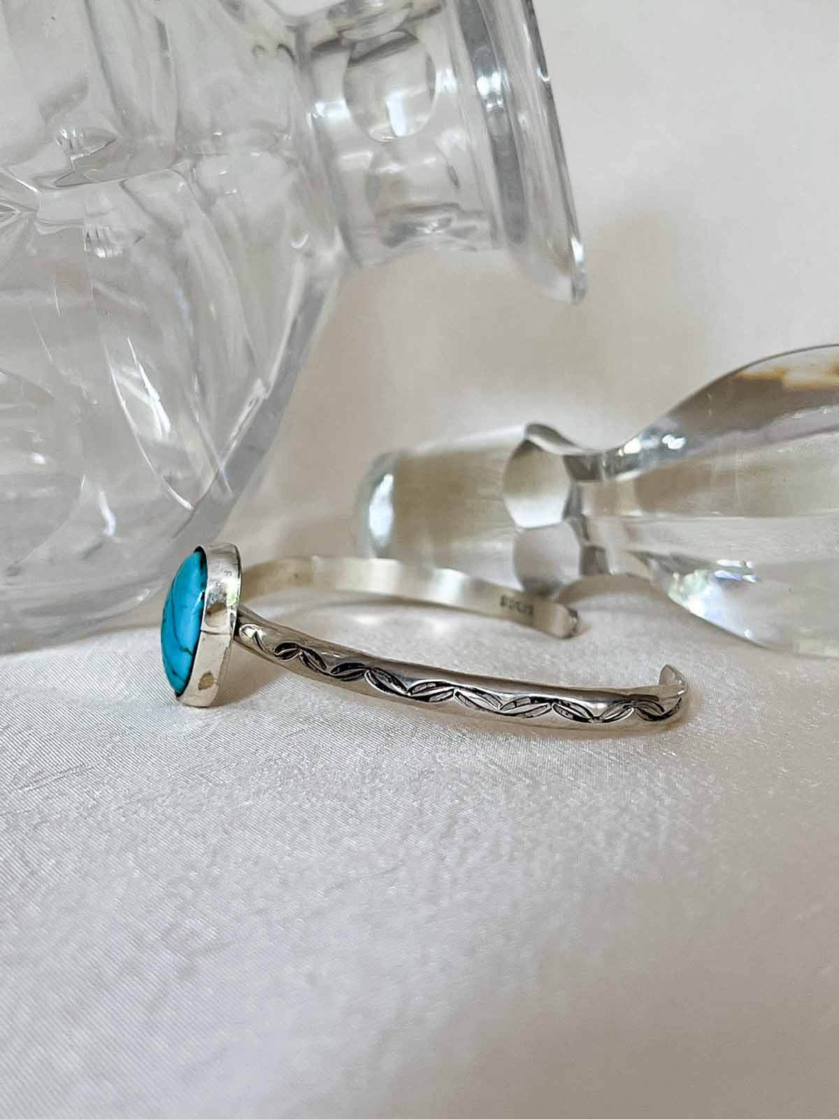 silver tuerkis armreif navajo bracelet