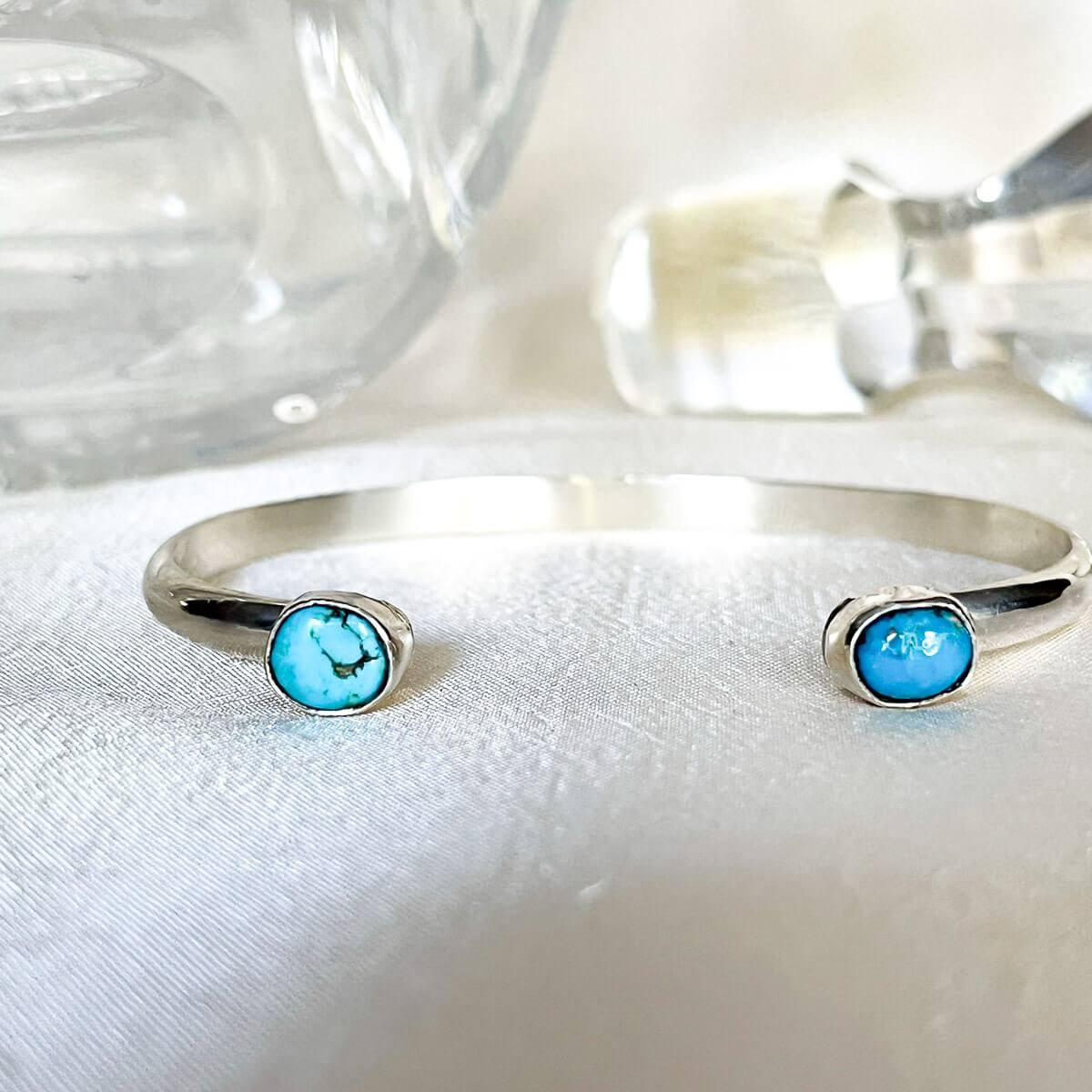 silver bangle turquoise navajo