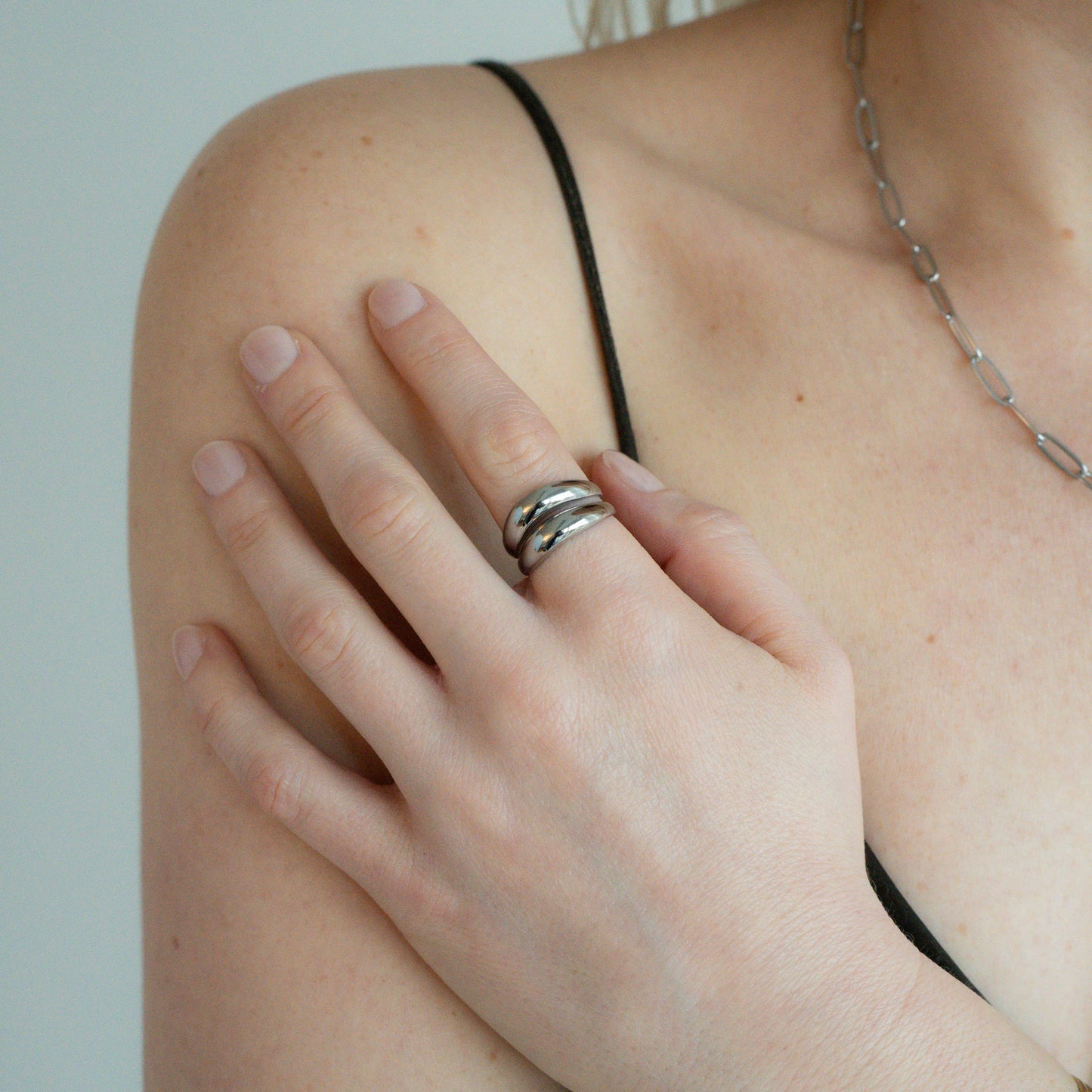MILA Adjustable Ring Silver