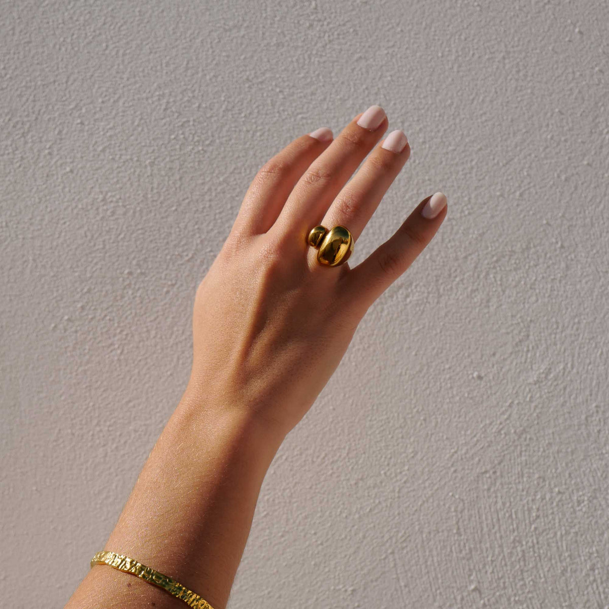 gold wave ring adjustable waterproof ring