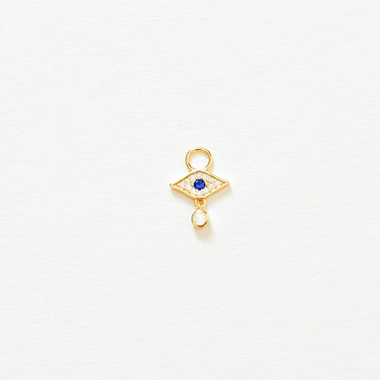 Ohrring Charm Gold Diamant Auge