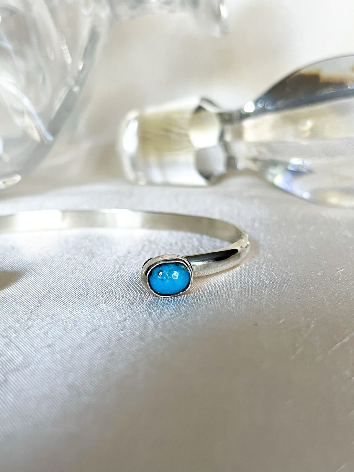 turquoise silver bangle