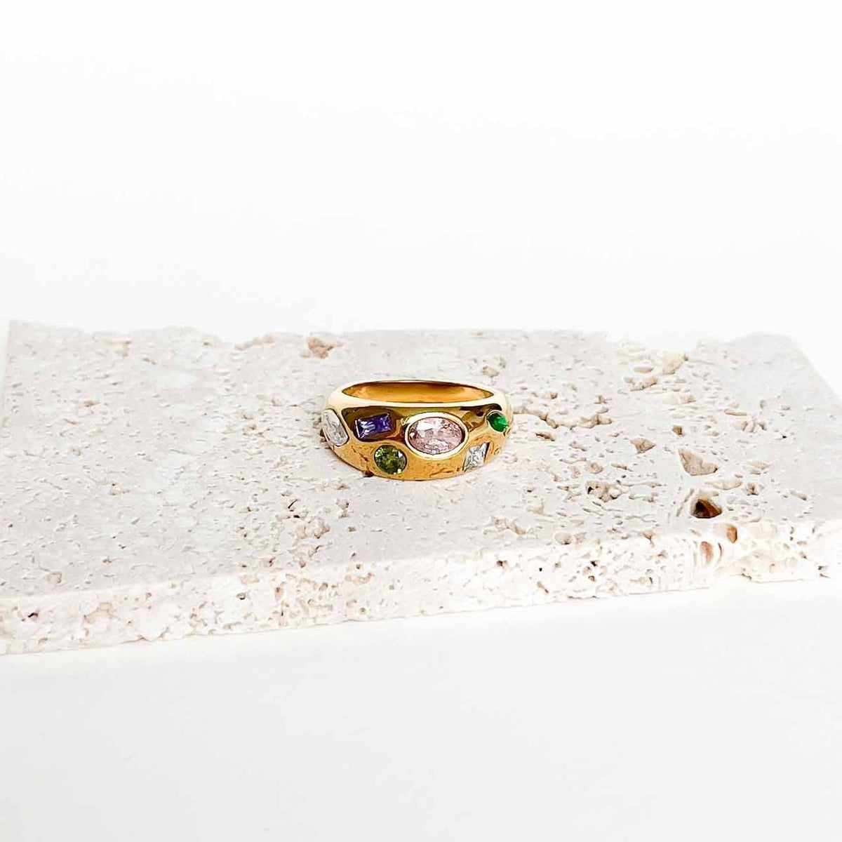 gold wave ring adjustable waterproof ring