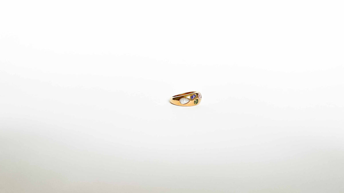 wasserfester edelstahlring non tarnish ring gold