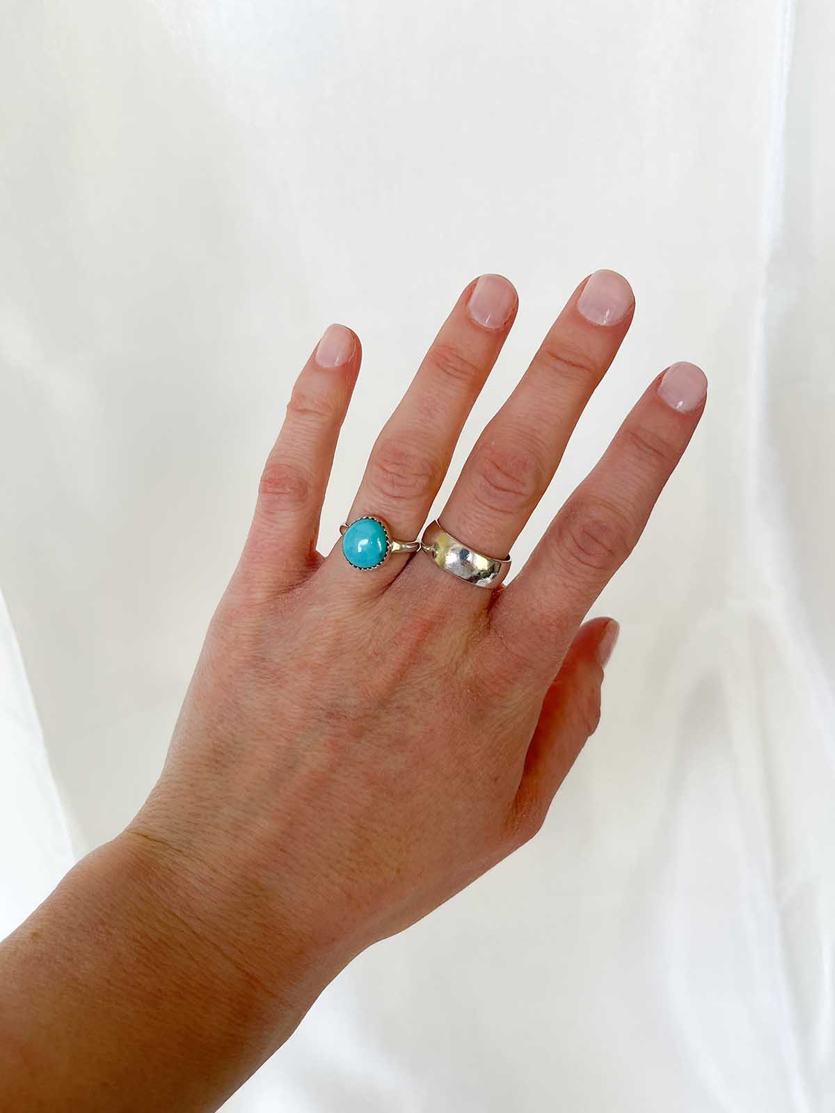 western tuerkis ring indianer ring navajo handgefertigt