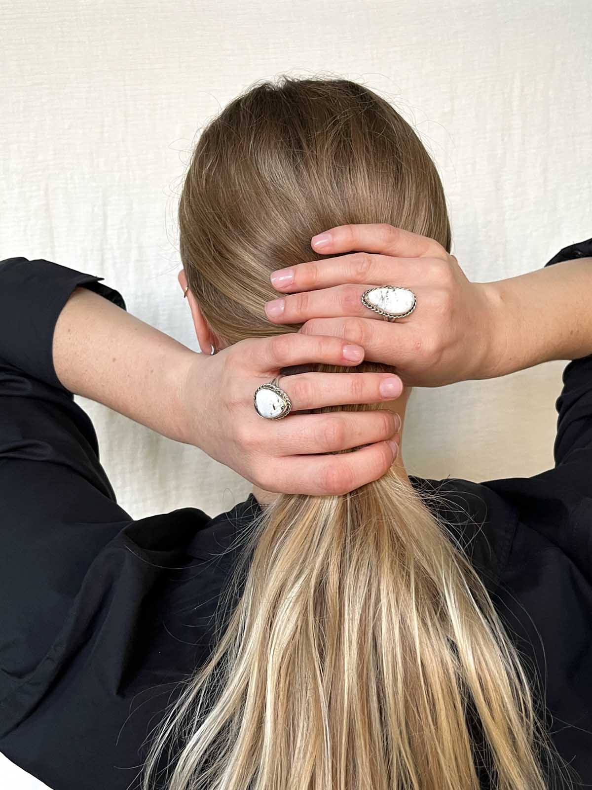 WEISSER BÜFFELRING ONACONA GRÖSSE 54