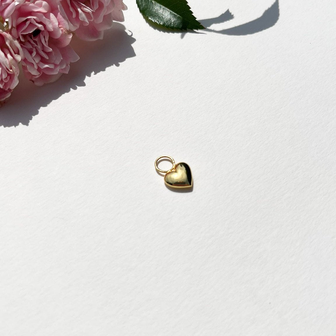birthday gift for her heart earring charms gold 
