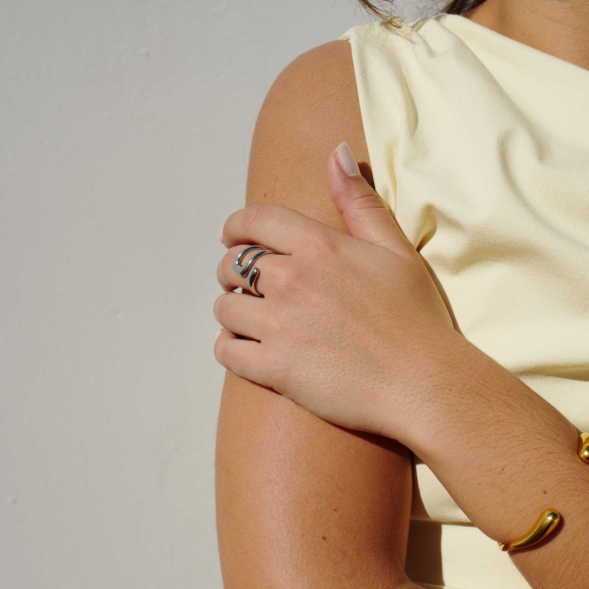 adjustable ring silver