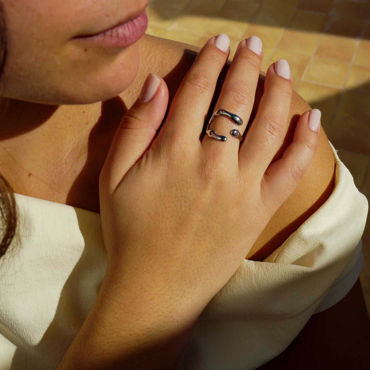 adjustable silver ring waterproof