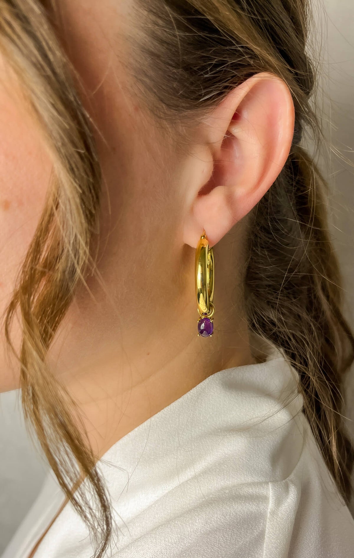 anhaenger fuer hoop earrings amethyst charm