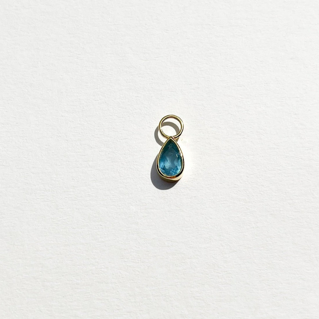 EARRING CHARM AQUAMARINE CLEO