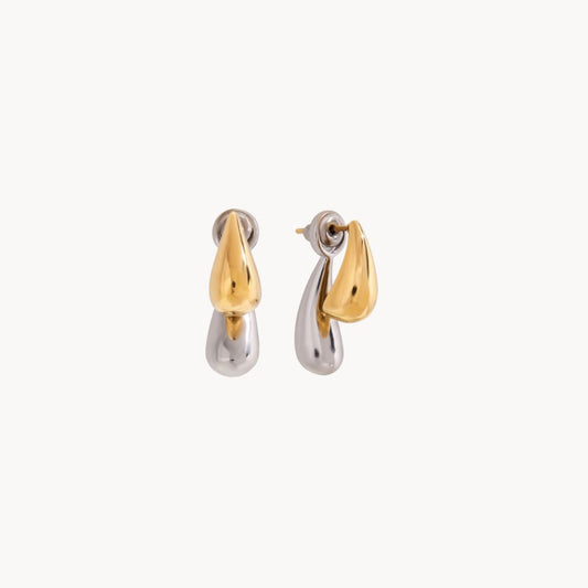 Bicolor statement earrings SONIA