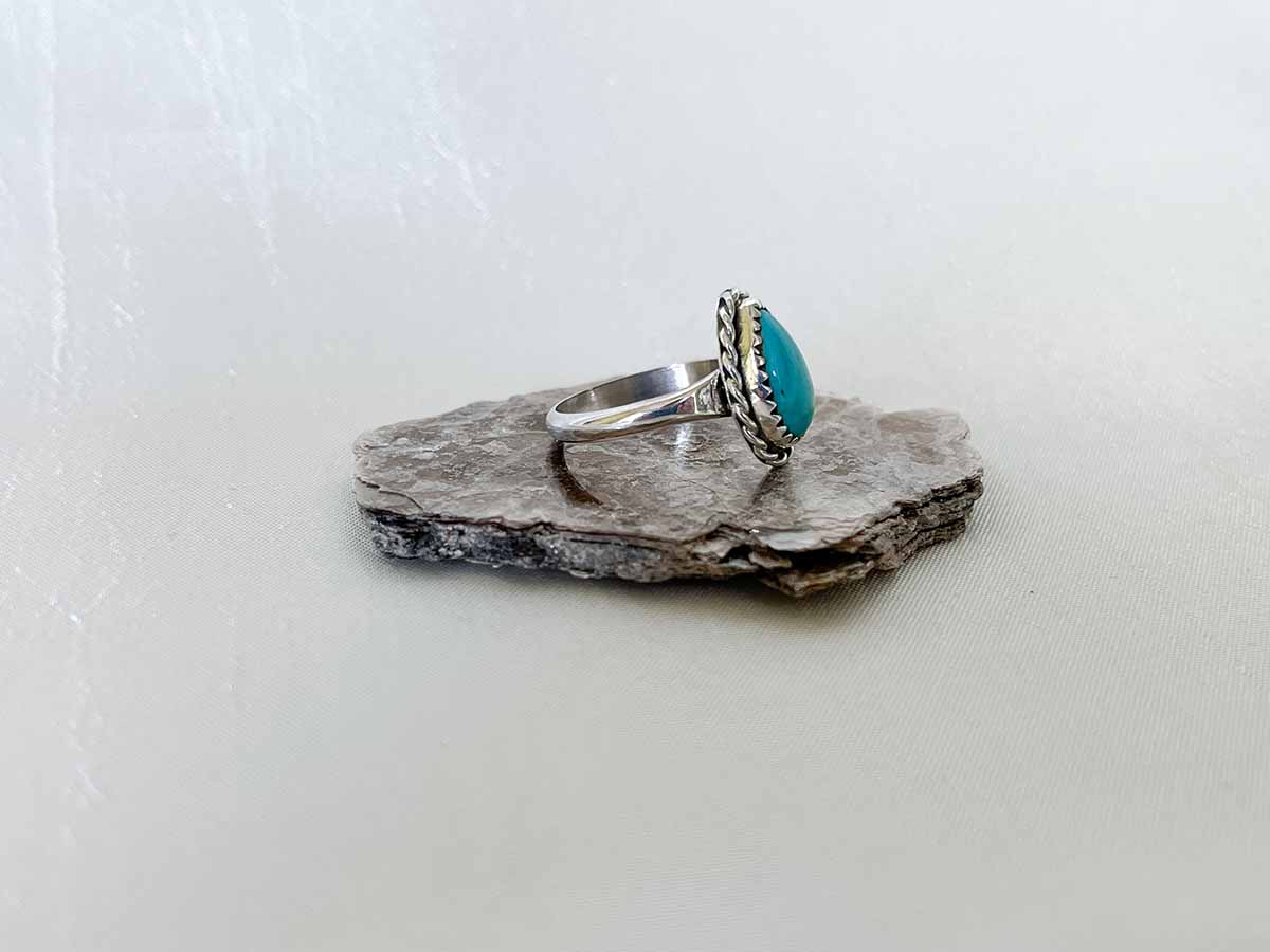 boho tuerkis ring silver navajo
