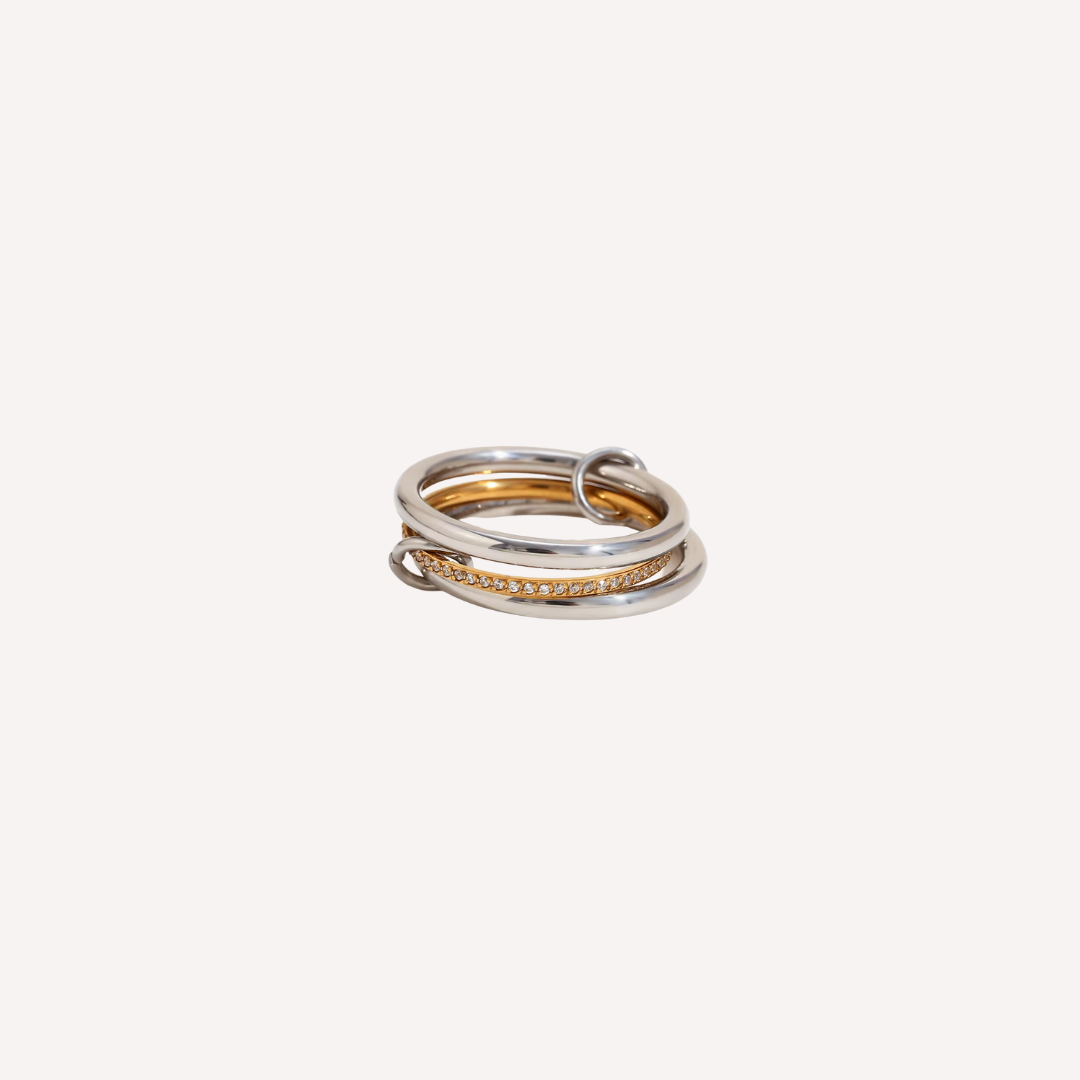 gold wave ring adjustable waterproof ring