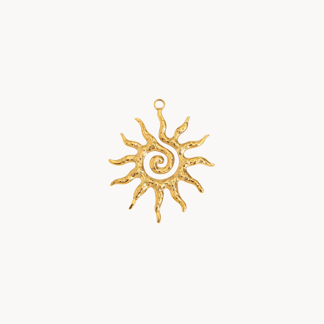 charm sonne gold wasserfest hoop earrings