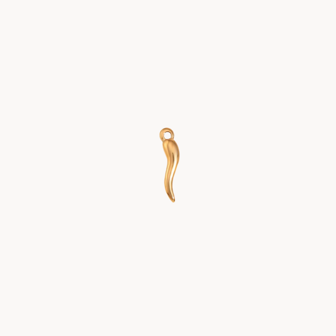 chilli charm gold non tarnish hoop earrings