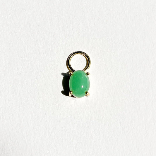 CHRYSOPRASE CHARMS BLANCA (SET: 2 PIECES)