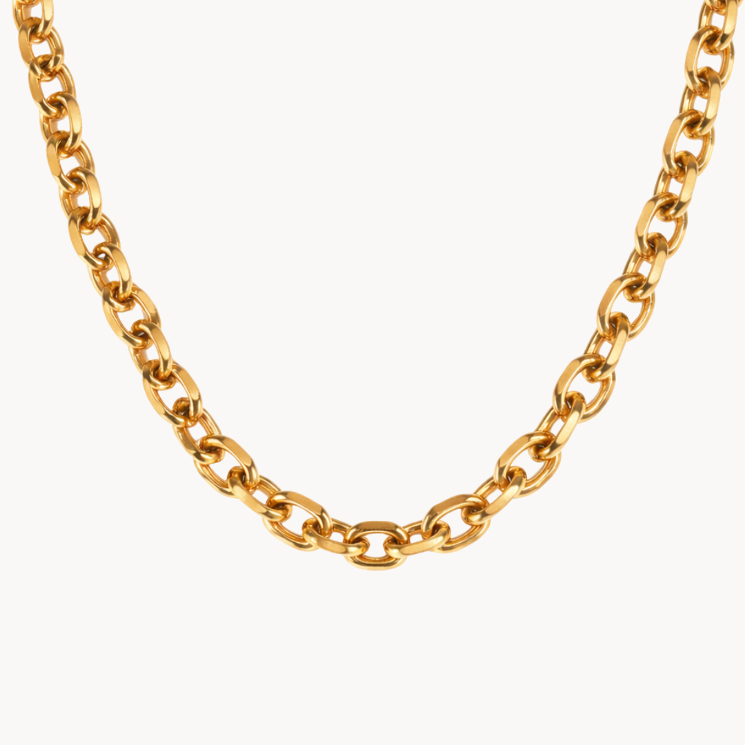 chunky necklace edelstahl