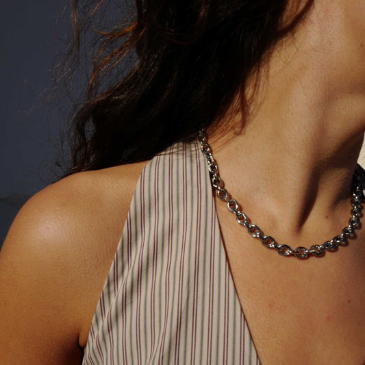 Statement Necklace LILI Silver