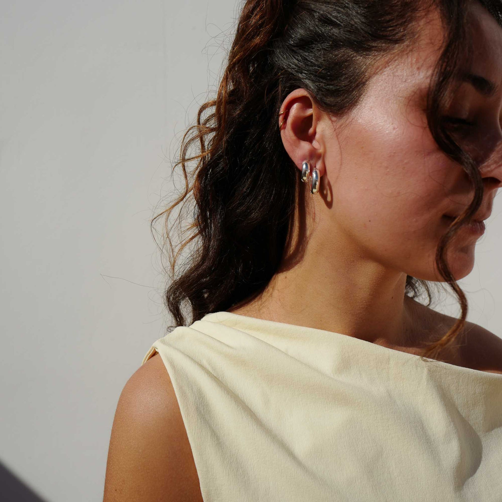 classic hoops silver waterproof hoops