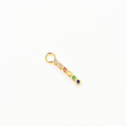 Colorful Zirconia Earring Charm CORSICO