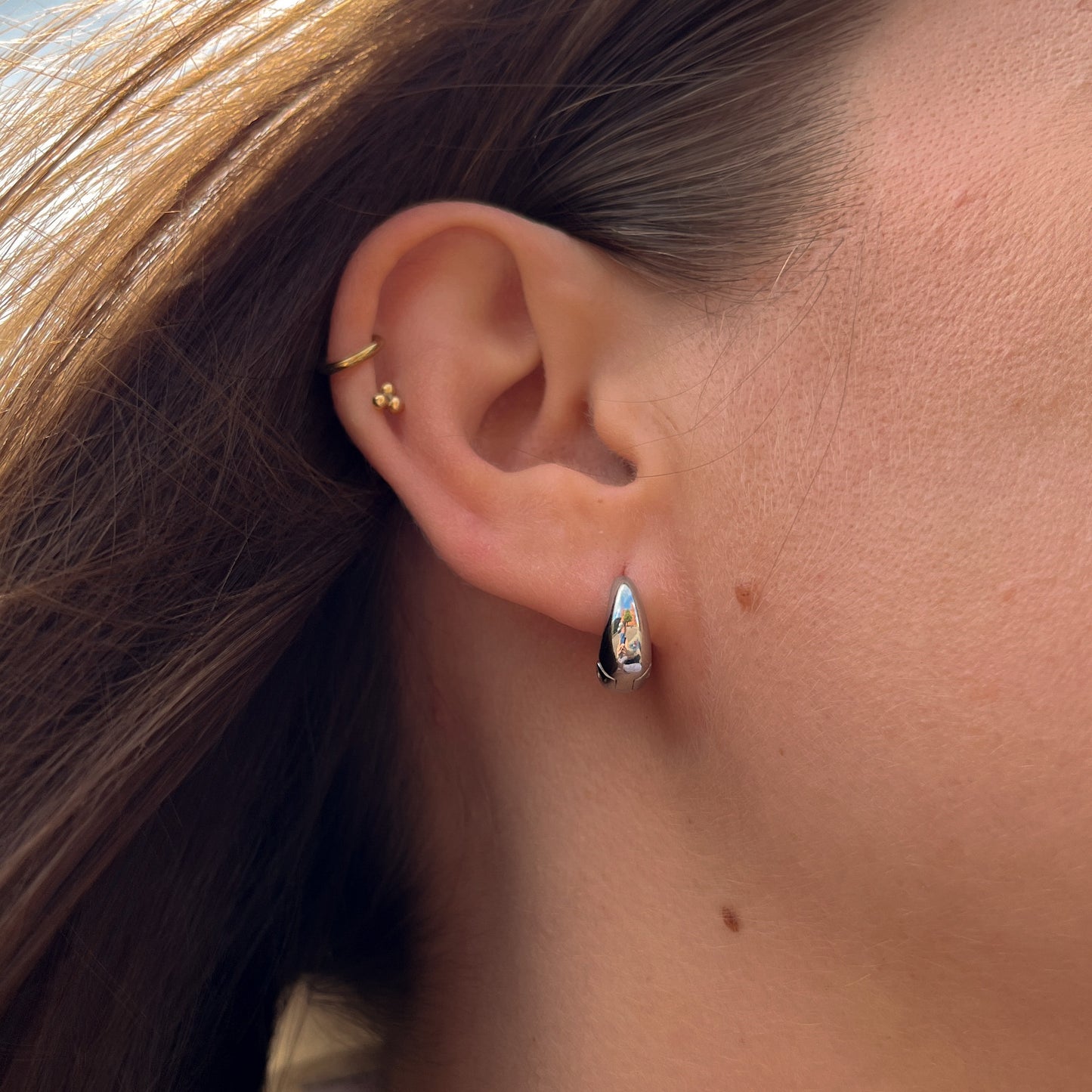 ELBA Hoops Small Silver
