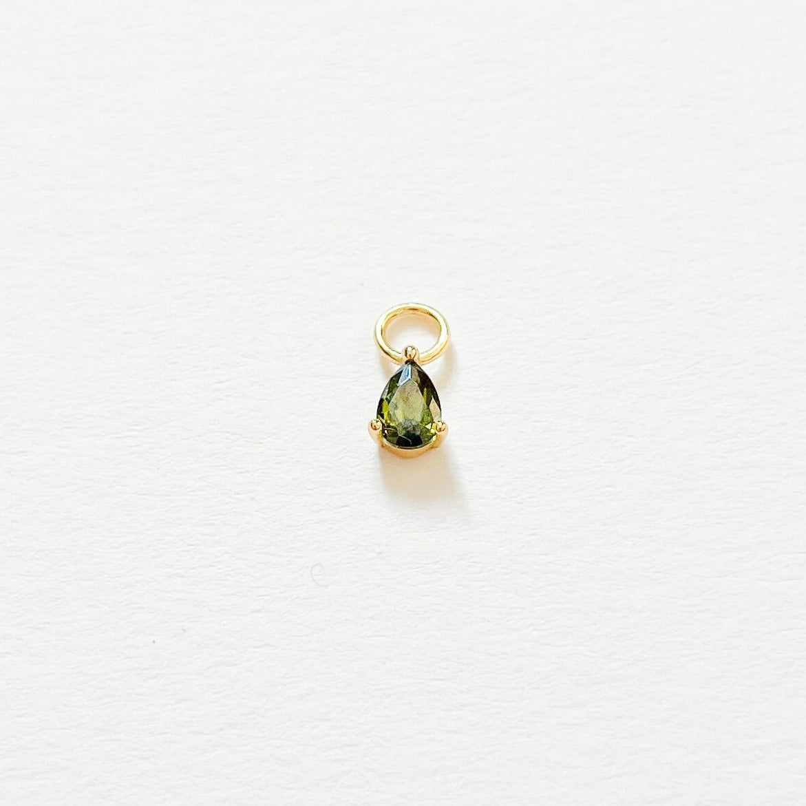 Drop Earring Charm Olive Green